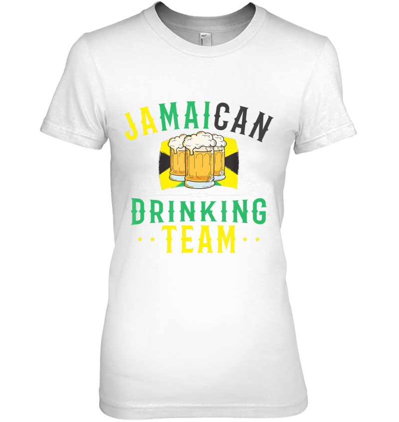 Jamaican Drinking Team Jamaica Flag Gift For Beer Drinkers Hoodie