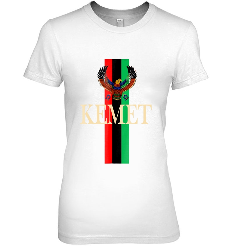 Kemet Ancient Egyptian Tee With Pan-African Flag Hoodie