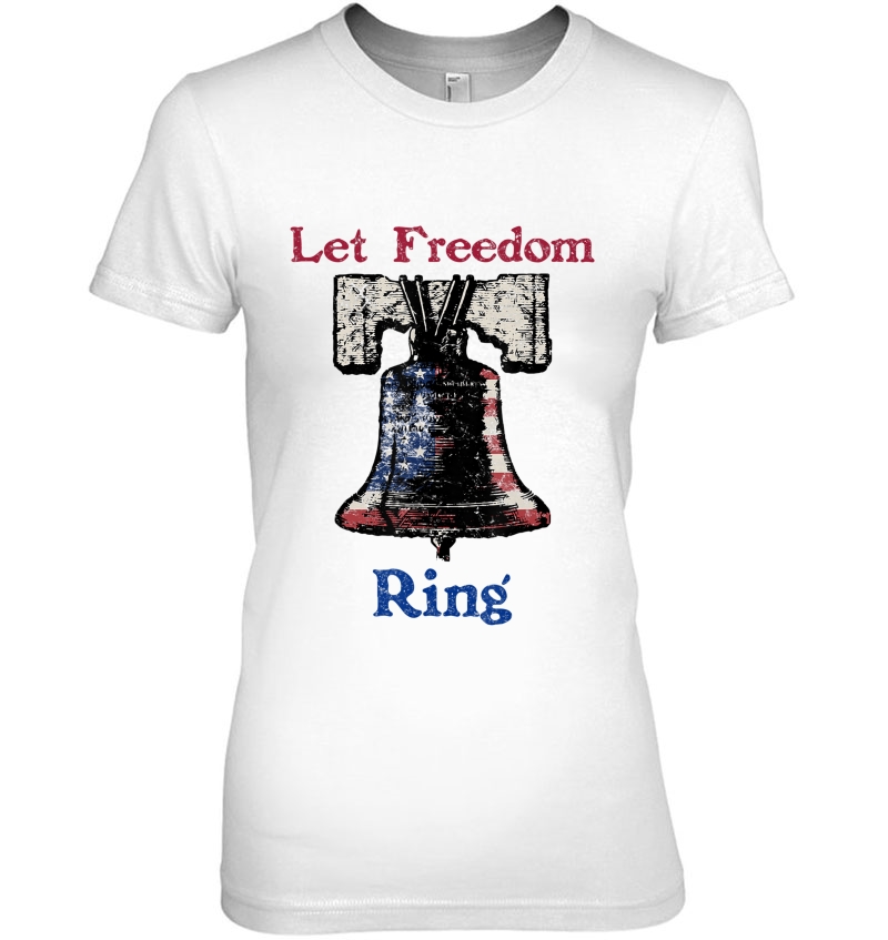 Let Freedom Ring, American Flag, Liberty Bell Hoodie