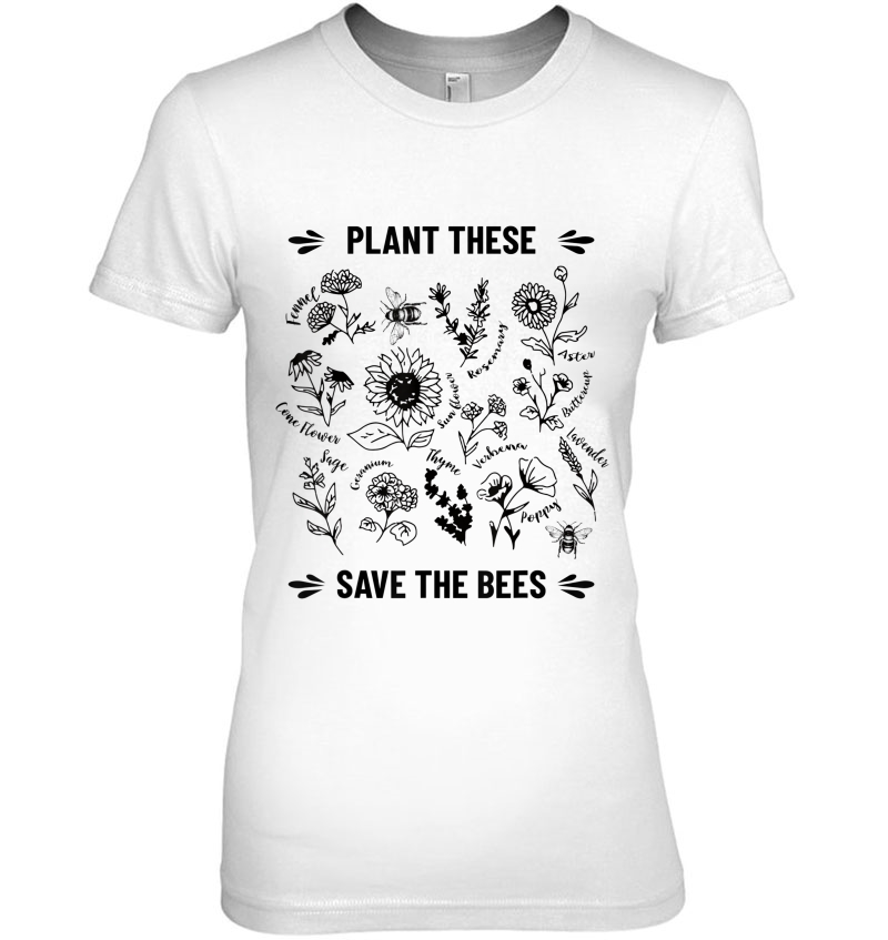 Plant These Save The Bees Climate Change Environmental Hoodie