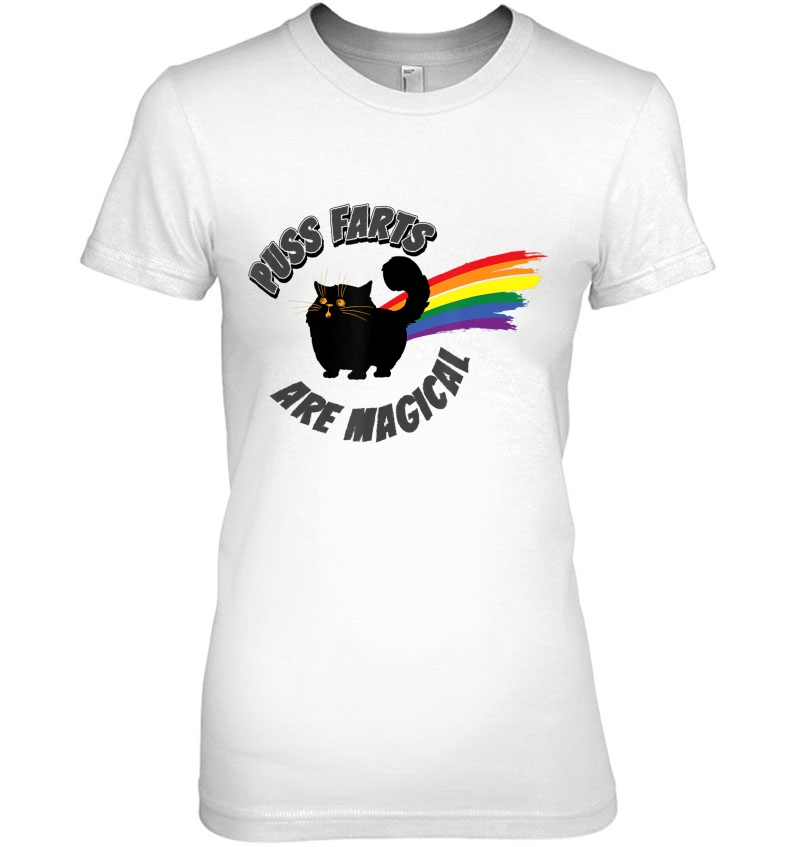 Pussy Cat Farts Are Magical Queefs Rainbow Power Hoodie