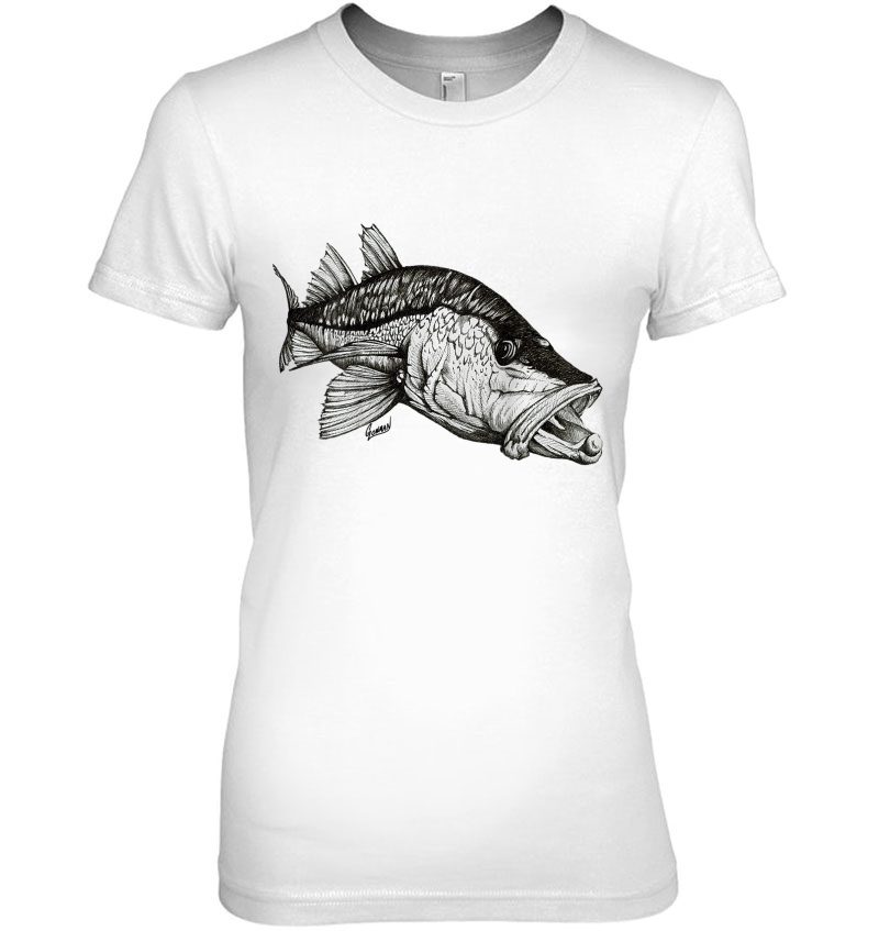 Snook (Robalo) Game Fish Tee Shirt Ladies Tee