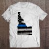 Support Law Enforcement Police Idaho Officers Blue Tee