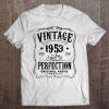 Vintage Made In 1953 65Th Birthday Gift Tee