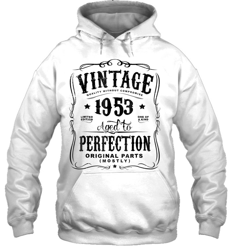 Vintage Made In 1953 65Th Birthday Gift Hoodie