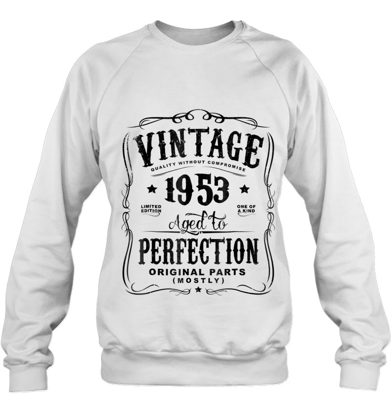Vintage Made In 1953 65Th Birthday Gift Sweatshirt