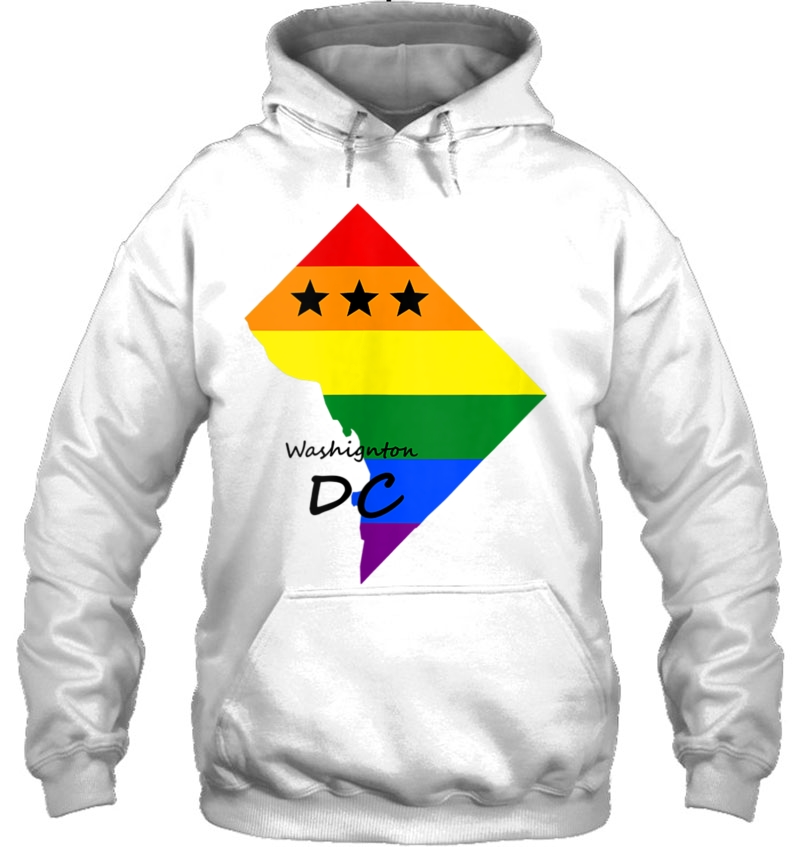 Washington Dc Map Gay Pride Flag Lgbtq Tank Top Mugs