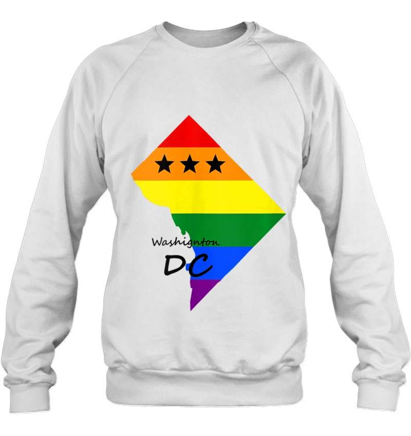 Washington Dc Map Gay Pride Flag Lgbtq Tank Top Mugs