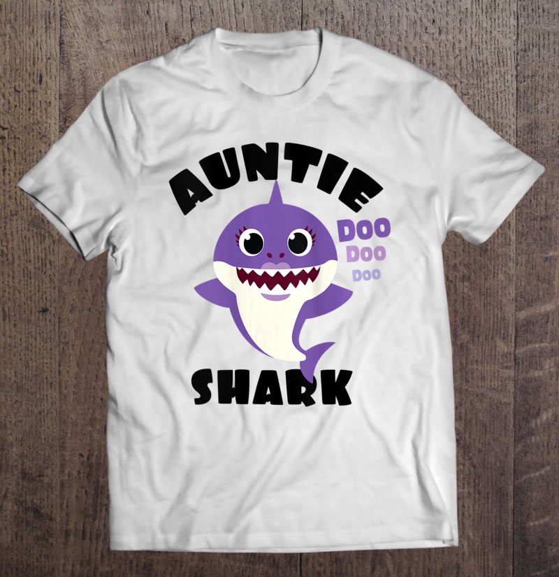 Womens Auntie Shark Gift For Women Shark Baby Cute Matching Family Tank Top Shirt