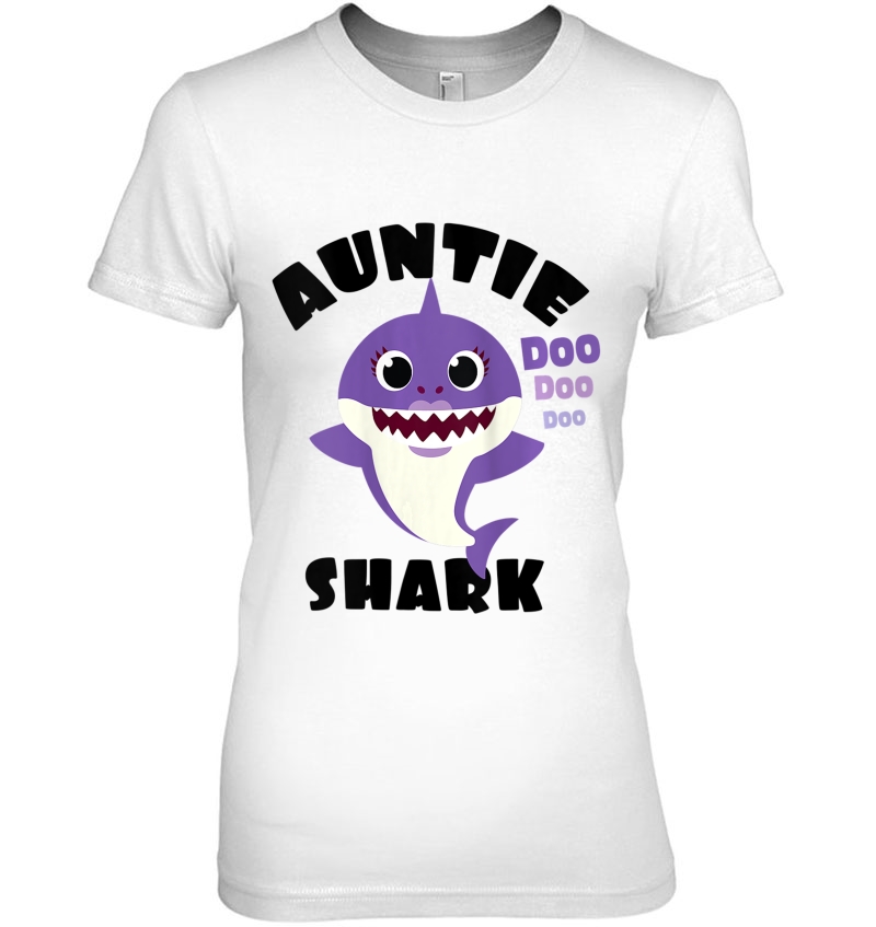 Womens Auntie Shark Gift For Women Shark Baby Cute Matching Family Tank Top Hoodie