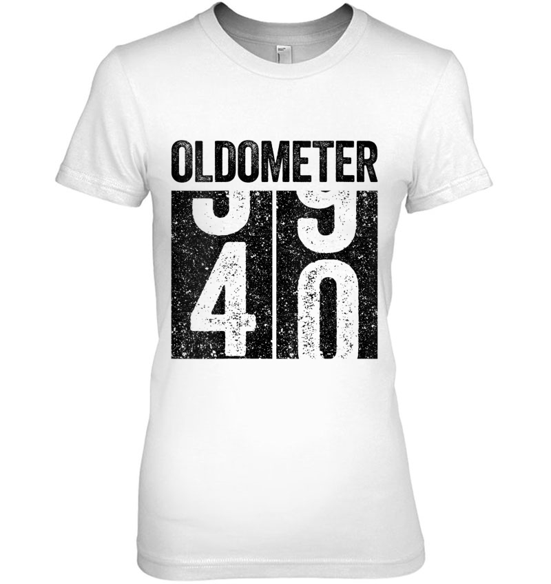 Womens Oldometer 40 40Th Birthday Gif V-Neck Hoodie