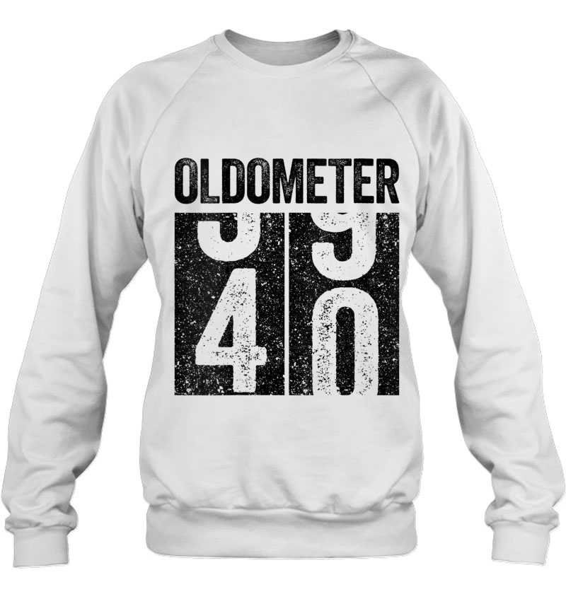 Womens Oldometer 40 40Th Birthday Gif V-Neck Mugs