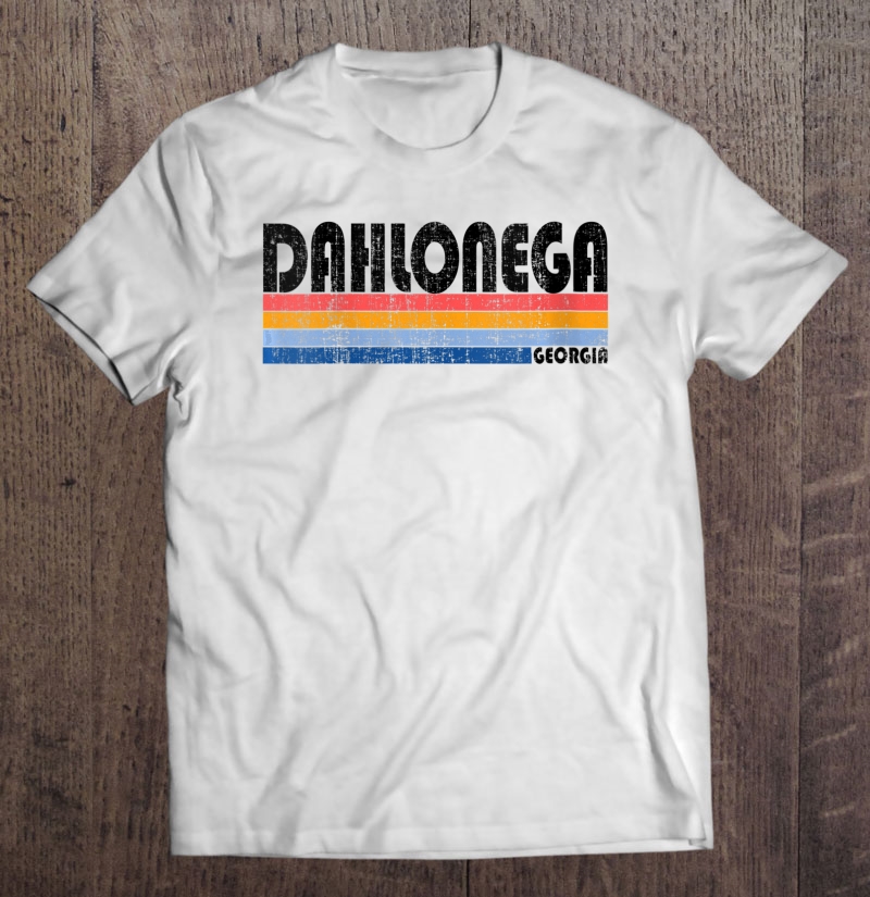 Womens Vintage 70S 80S Style Dahlonega, Georgia V-Neck Shirt