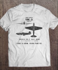 Yak-3 Spotter Series Wwii Soviet Fighter Airplane Tee