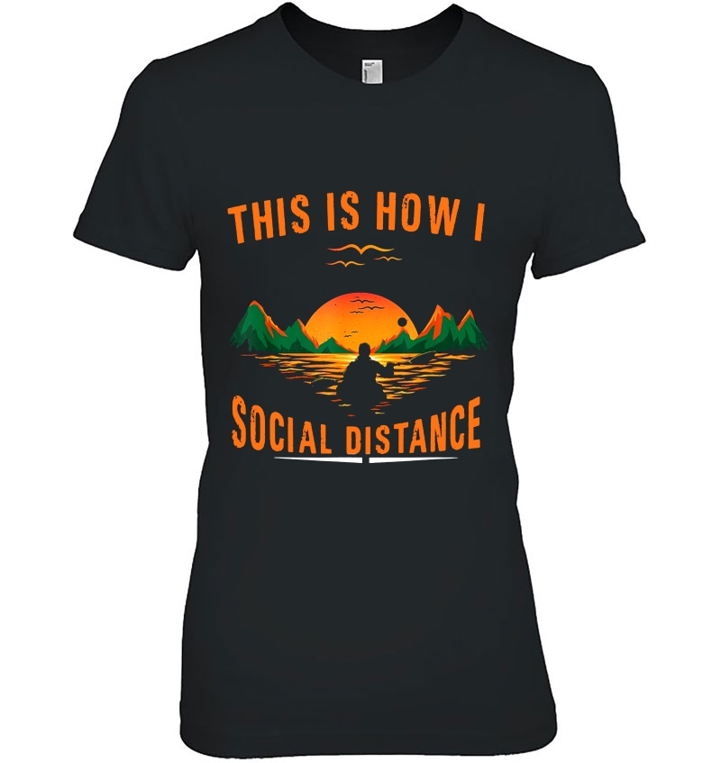 This Is How I Social Distance Fishing Hoodie