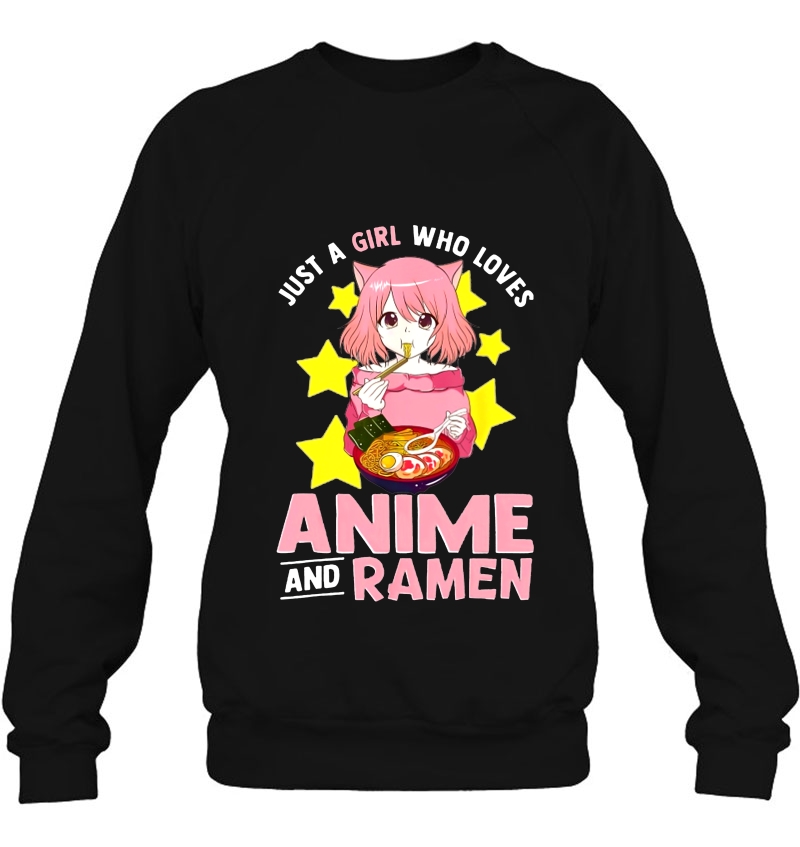 Just A Girl Who Loves Anime And Ramen Anime Cat Girl Version Mugs