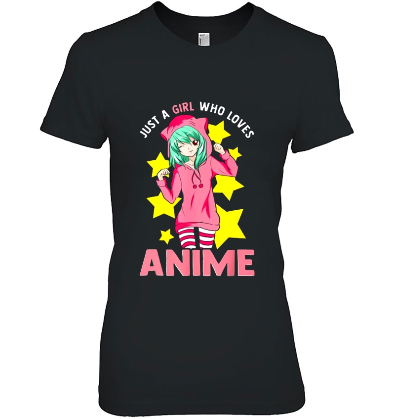 Just A Girl Who Loves Anime Cute Anime Girl Hoodie