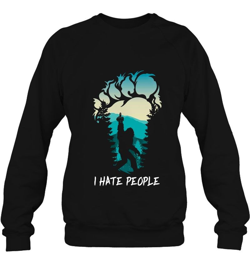 I Hate People Funny Middle Finger Bigfoot Mugs