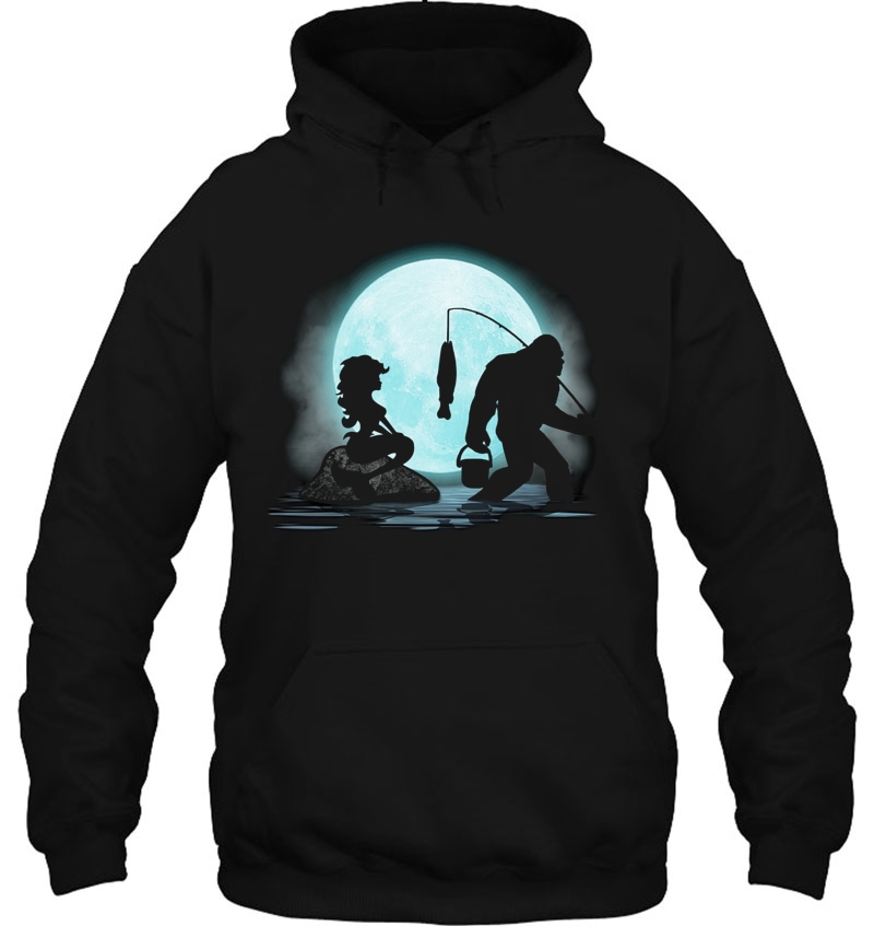 Bigfoot Fishing Mermaid Version Hoodie