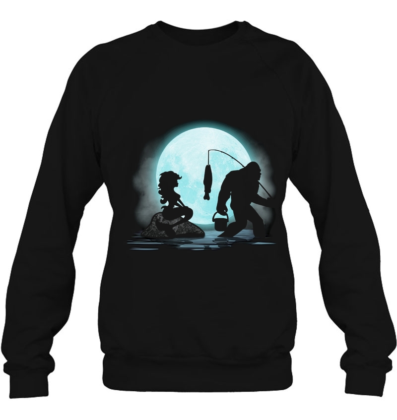 Bigfoot Fishing Mermaid Version Sweatshirt