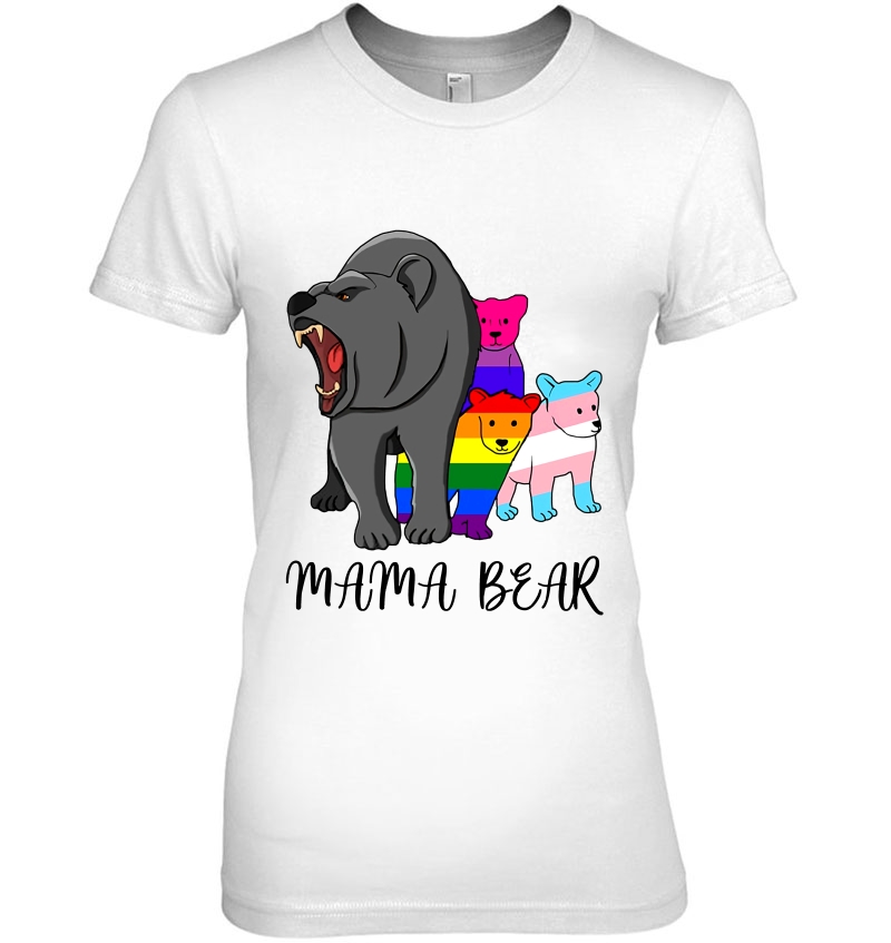 Mama Bear Rainbow Bear LGBT Pride Hoodie