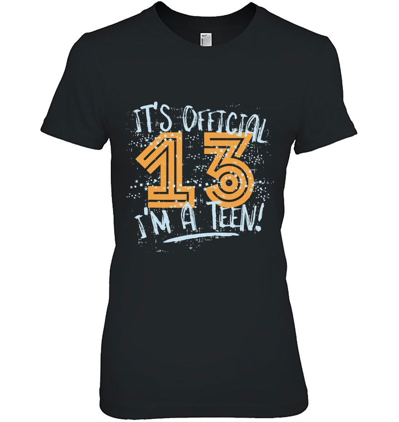 13Th Birthday It's Official Teenager Teen For Boys Girls Gift Hoodie