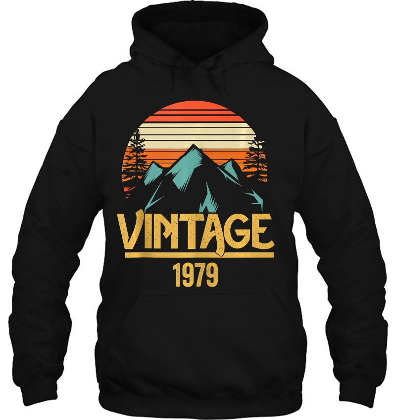 1979 Vintage Mountain Tip Retro 40Th Birthday 40 Year Old Tank Top Hoodie