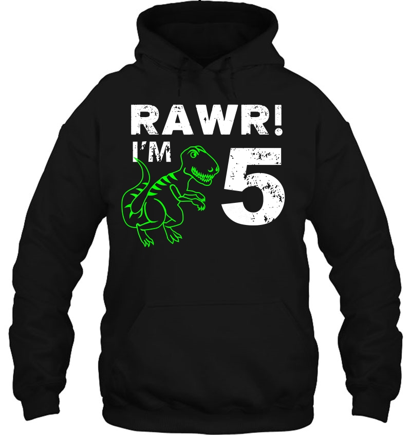 5Th Birthday Rawr I'm 5 Shirt Five Year Old Dinosaur Gift Mugs