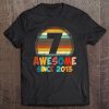 7Th Birthday Shirt Retro Vintage Awesome Since 2013 Ver2 Tee