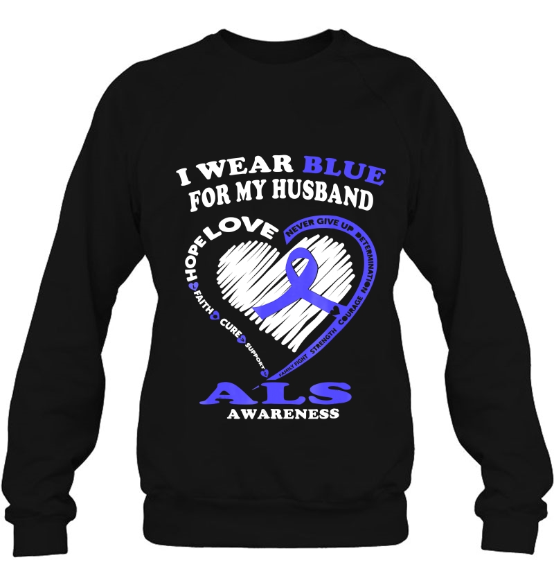 Als Awareness - I Wear Blue For My Husband Mugs