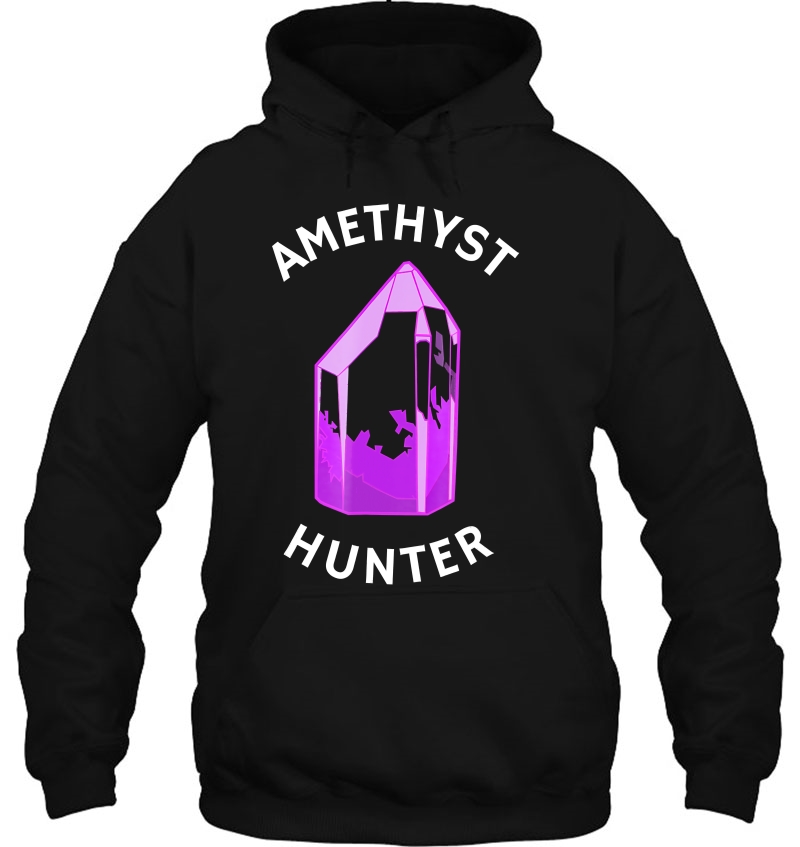 Amethyst Hunter Rockhounding Crystal Hoodie
