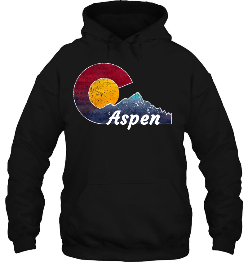 Aspen Colorado Shirt With Flag Themed Scenery Mugs