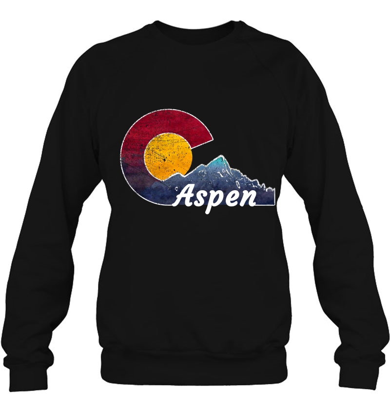 Aspen Colorado Shirt With Flag Themed Scenery Mugs