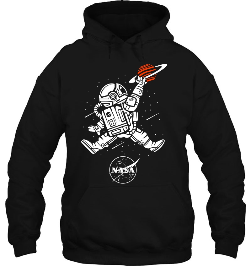 Astronaut Basketball League Slam Dunk Nasa Pullover Hoodie