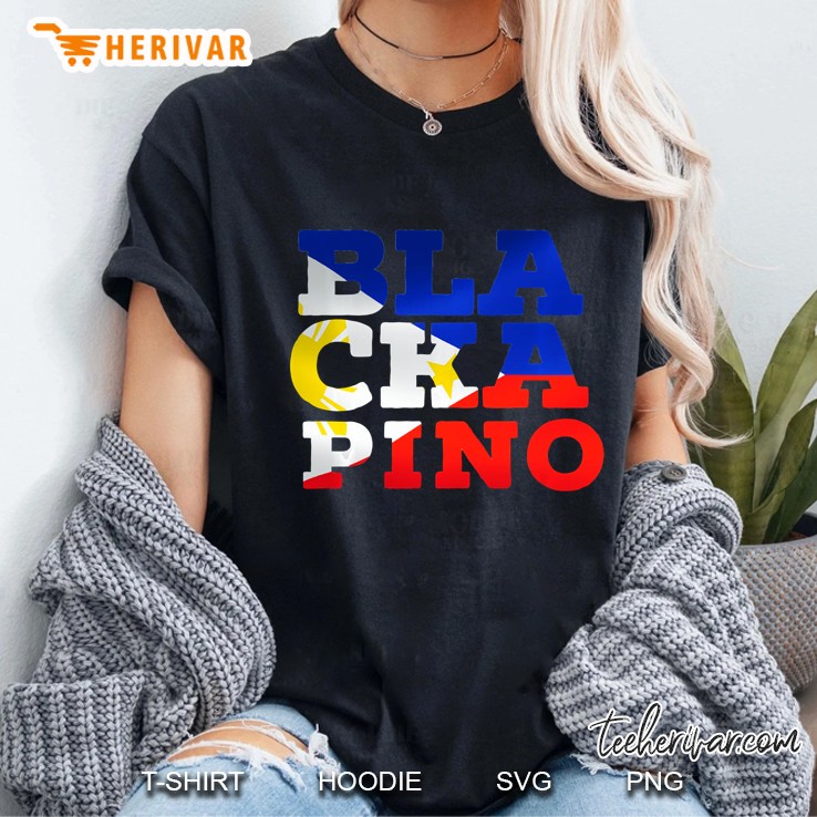 Blackapino Blasian Half Black Filipino Mens Womens Ladies Tee