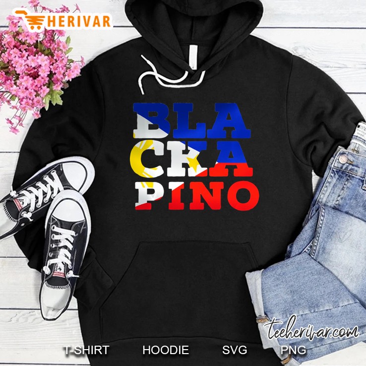Blackapino Blasian Half Black Filipino Mens Womens Hoodie