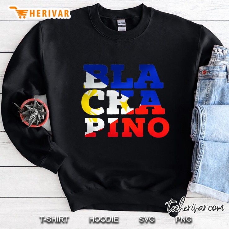 Blackapino Blasian Half Black Filipino Mens Womens Sweatshirt