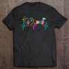 Dachshund Doxie Weenie Mom Dad Heartbeat Tie Dye Dog Gift Tee