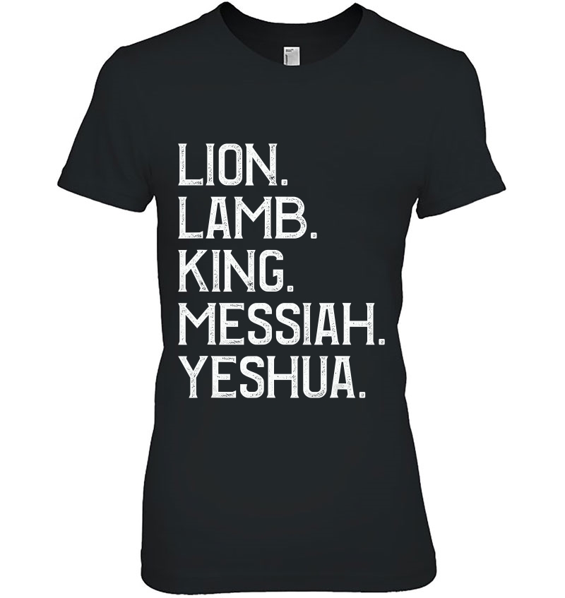 Distressed Lion Lamb King Messiah Yeshua Christian Bible Hoodie