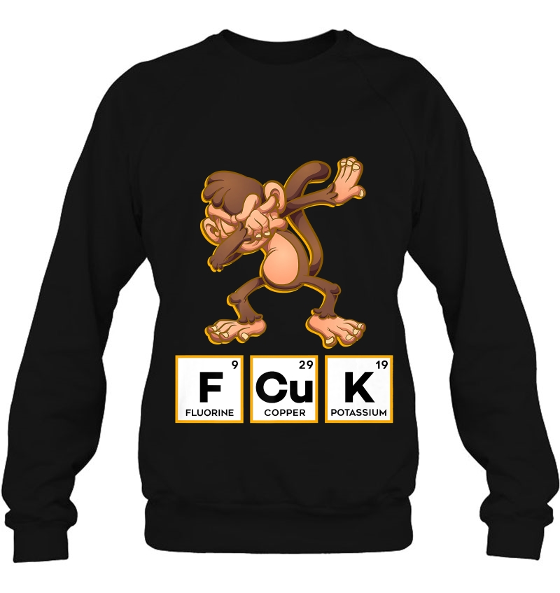Fcuk Chemistry Periodic Table Monkey Premium Sweatshirt