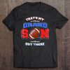 Football Thats My Grandson Out There Grandma Grandpa Tee