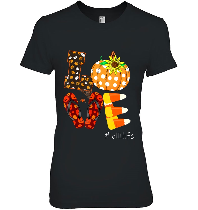 Love Lollilife Pumpkin Flip Flops Lolli Life Halloween Hoodie