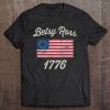 God Bless America Betsy Ross Flag 1776 Vintage Tee