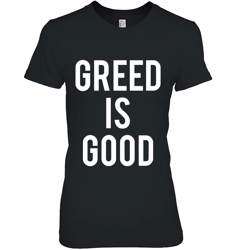 Greed Is Good Love The Money Woman Mans Hoodie