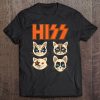 Hiss Funny Cats Kittens Rock Rockin Tee