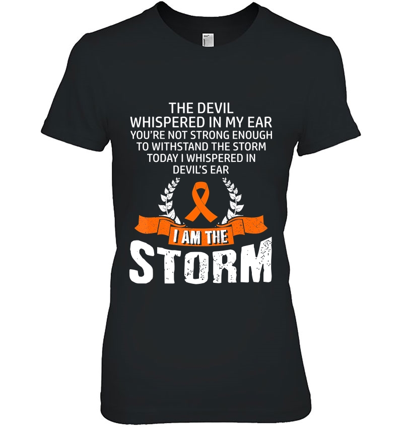 I Am The Storm Leukemia Awareness Ladies Tee