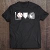I Love Baseball Baseball Heart Tee