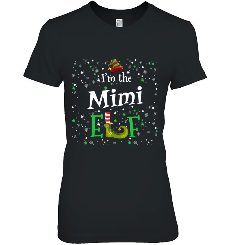 I'm The Mimi Elf Funny Group Matching Family Pj Xmas Hoodie