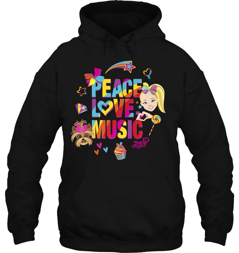 Jojo Siwa Peace Love Music Rainbow Sticker Mugs