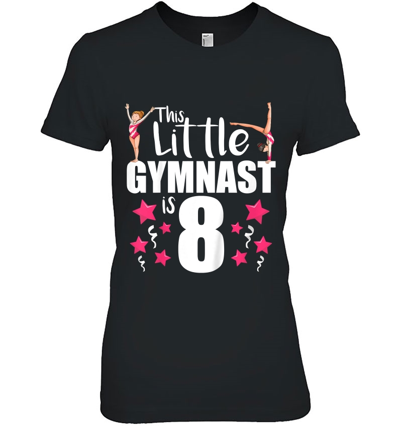 Kids 8 Year Old Gymnast Birthday Tumbling Gymnastics 8Th Hoodie